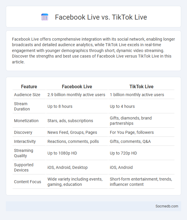 Facebook Live vs. TikTok Live - What is The Difference?