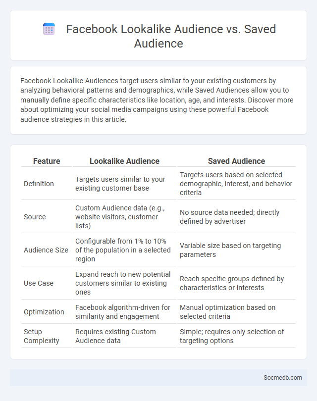 Facebook Lookalike Audience vs. Saved Audience - What is The Difference?