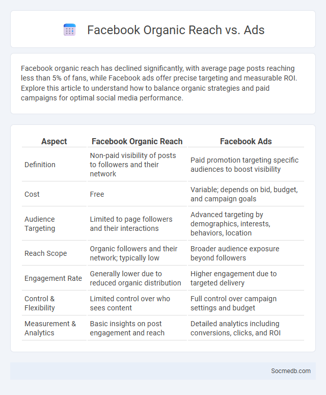 Facebook Organic Reach vs. Ads - What is The Difference?