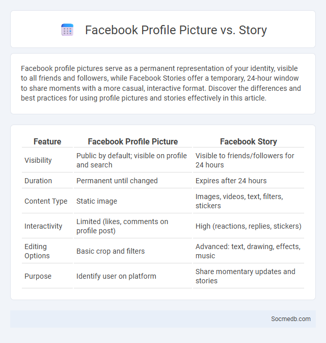 Facebook Profile Picture vs. Story - What is The Difference?