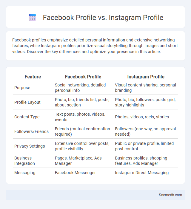 Facebook Profile vs. Instagram Profile - What is The Difference?