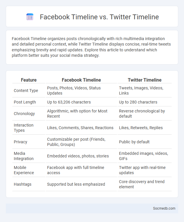 Facebook Timeline vs. Twitter Timeline - What is The Difference?