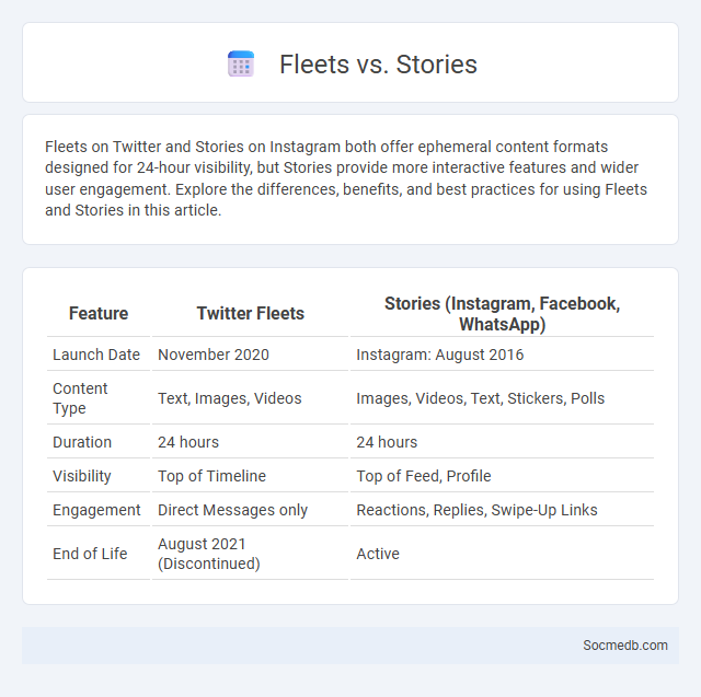 Fleets vs. Stories - What is The Difference?