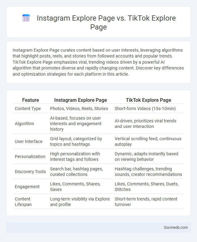 Instagram Explore Page vs. TikTok Explore Page - What is The Difference?
