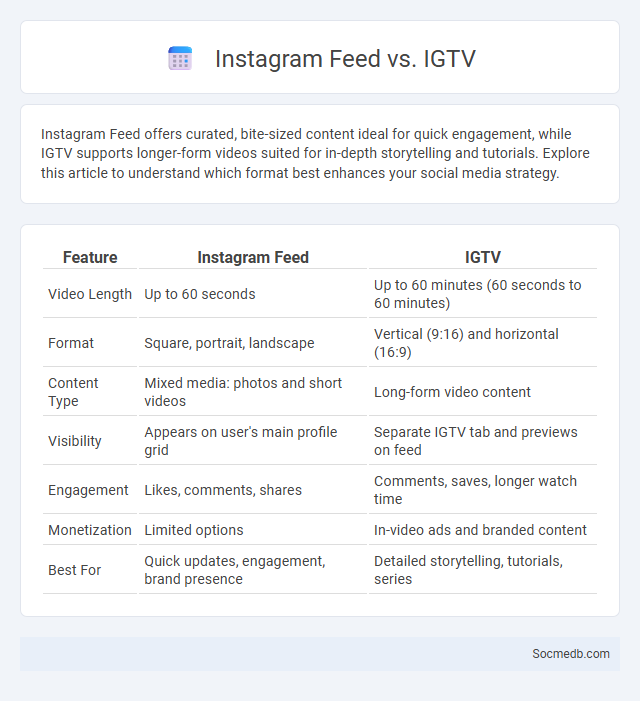 Instagram Feed vs. IGTV - What is The Difference?