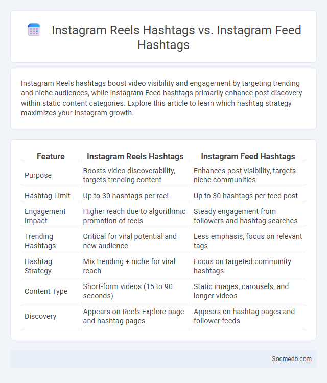 Instagram Reels Hashtags vs. Instagram Feed Hashtags - What is The Difference?