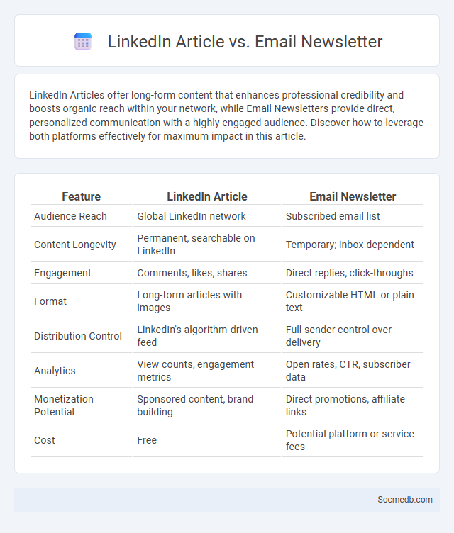 LinkedIn Article vs. Email Newsletter - What is The Difference?