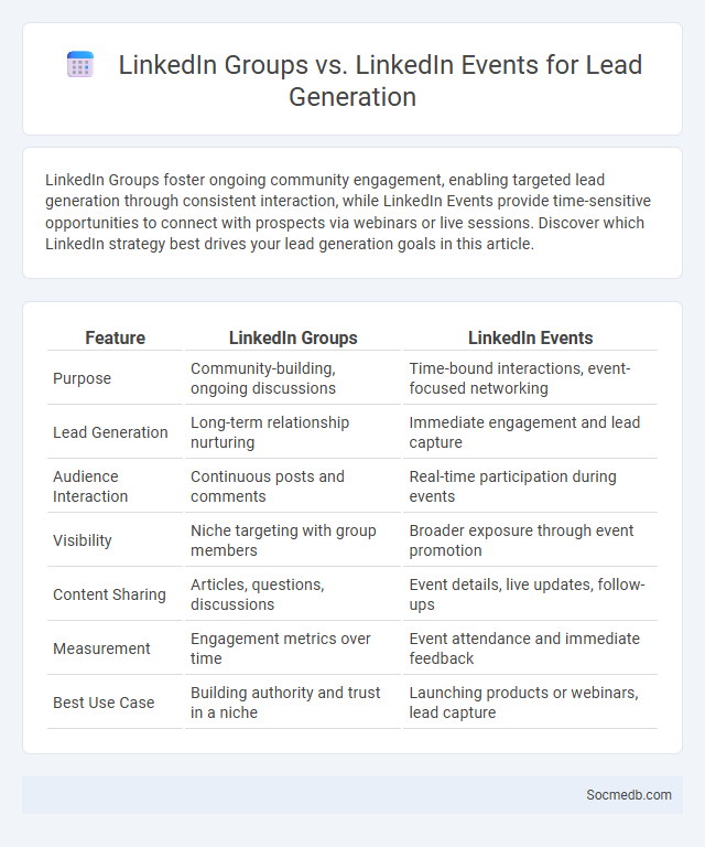 LinkedIn Groups vs. LinkedIn Events for Lead Generation - What is The Difference?