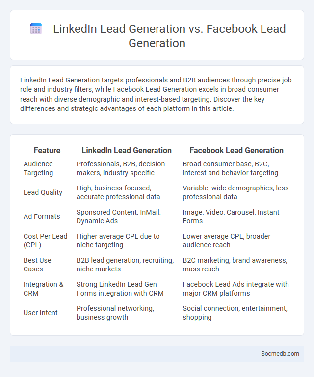 LinkedIn Lead Generation vs. Facebook Lead Generation - What is The Difference?