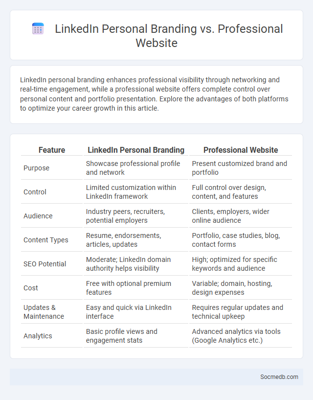 LinkedIn Personal Branding vs. Professional Website - What is The Difference?