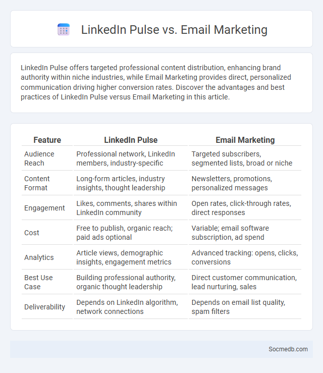 LinkedIn Pulse vs. Email Marketing - What is The Difference?