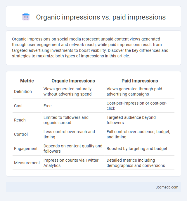 Organic impressions vs. paid impressions - What is The Difference?