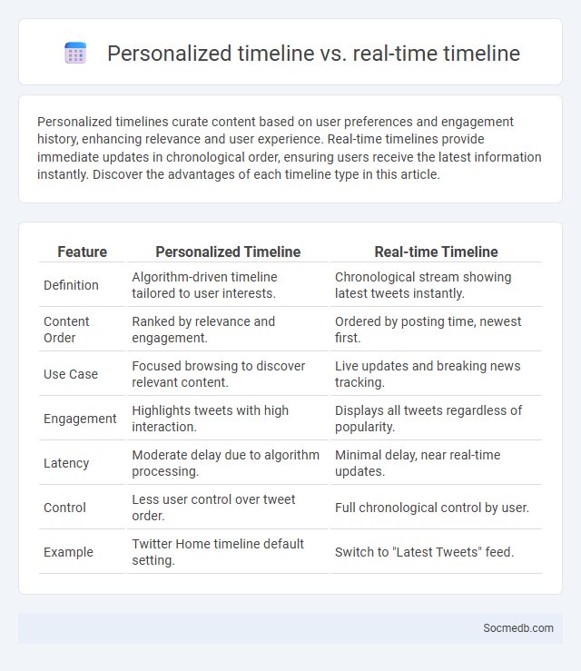 Personalized timeline vs. real-time timeline - What is The Difference?