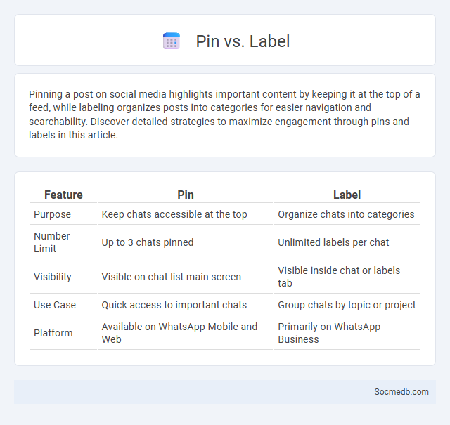 Pin vs. Label - What is The Difference?