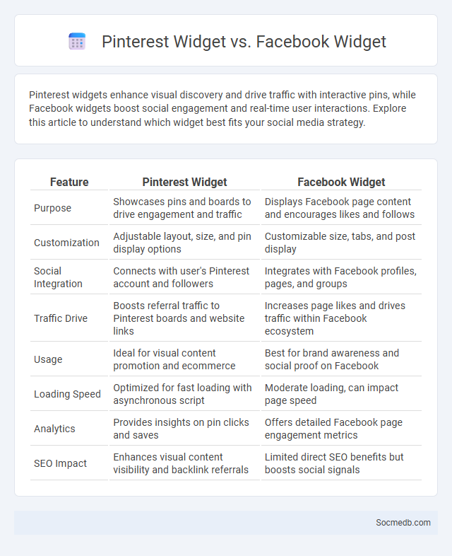Pinterest Widget vs. Facebook Widget - What is The Difference?
