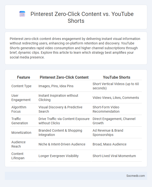 Pinterest Zero-Click Content vs. YouTube Shorts - What is The Difference?