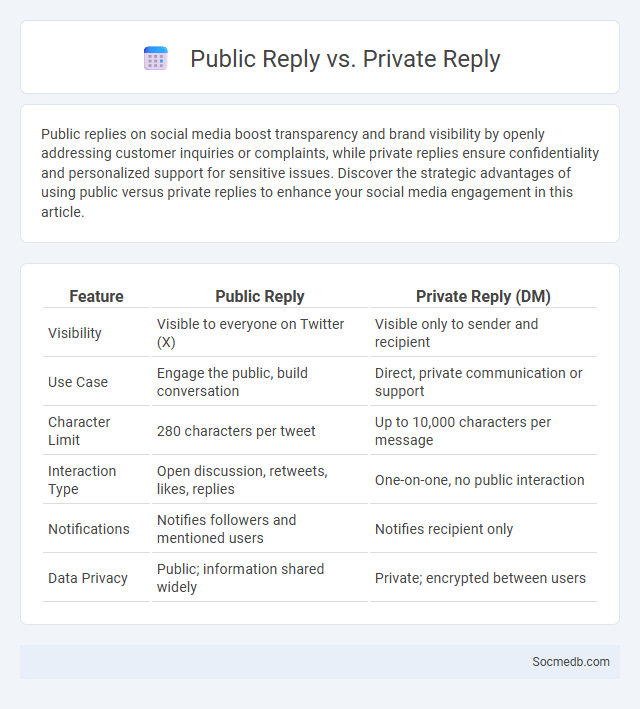 Public Reply vs. Private Reply - What is The Difference?