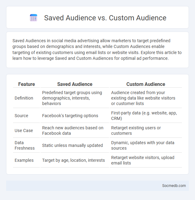 Saved Audience vs. Custom Audience - What is The Difference?