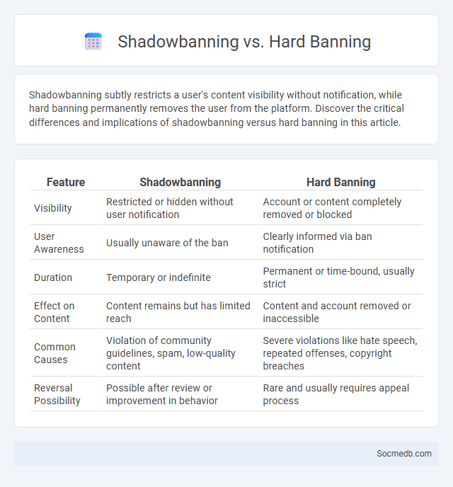 Shadowbanning vs. Hard Banning - What is The Difference?