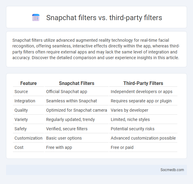 Snapchat filters vs. third-party filters - What is The Difference?