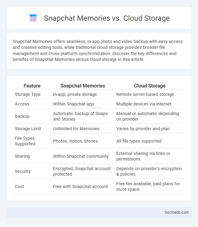 Snapchat Memories vs. Cloud Storage - What is The Difference?