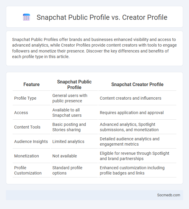 Snapchat Public Profile vs. Creator Profile - What is The Difference?
