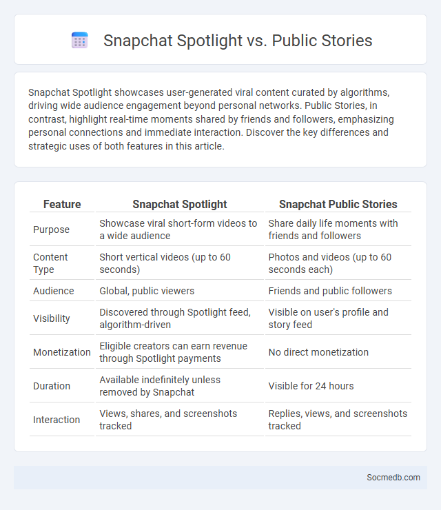 Snapchat Spotlight vs. Public Stories - What is The Difference?