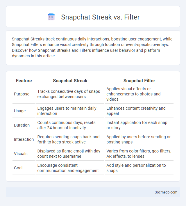 Snapchat Streak vs. Filter - What is The Difference?