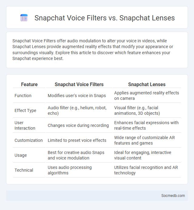 Snapchat Voice Filters vs. Snapchat Lenses - What is The Difference?