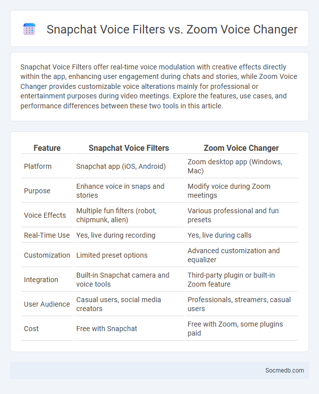 Snapchat Voice Filters vs. Zoom Voice Changer - What is The Difference?