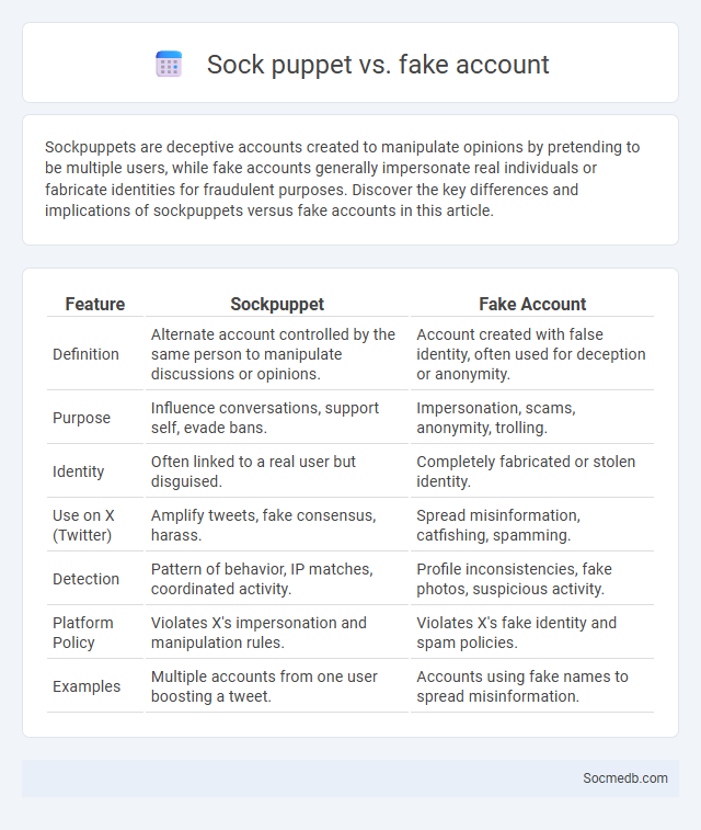 Sock puppet vs. fake account - What is The Difference?
