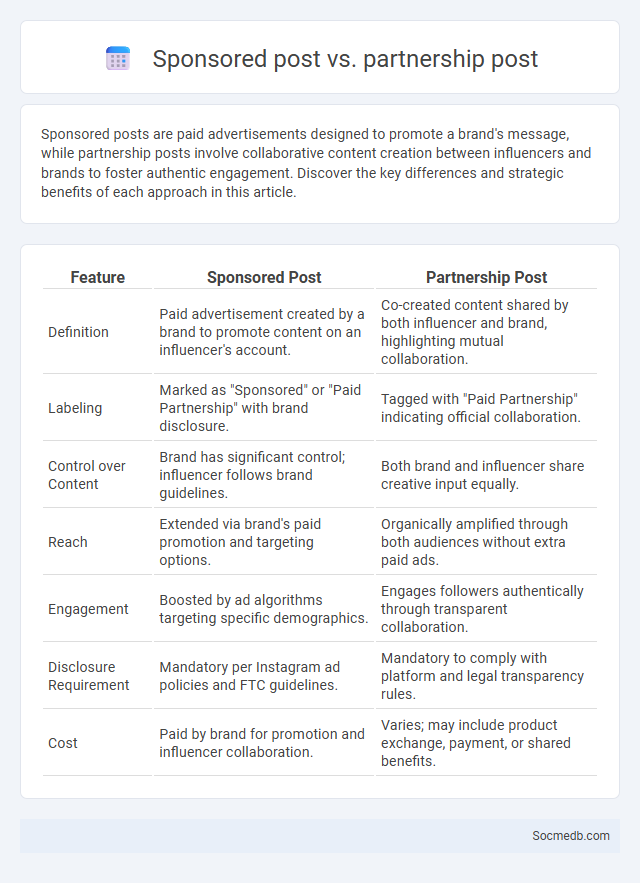 Sponsored post vs. partnership post - What is The Difference?