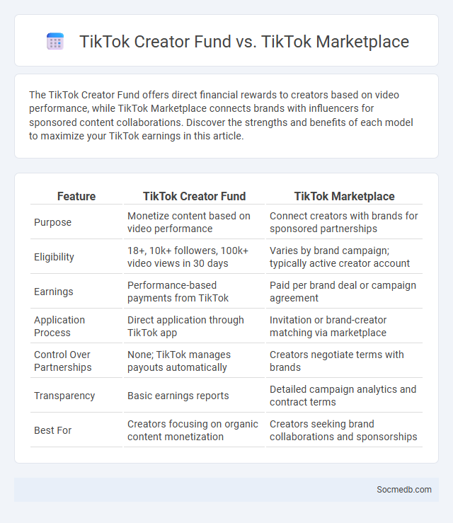 TikTok Creator Fund vs. TikTok Marketplace - What is The Difference?