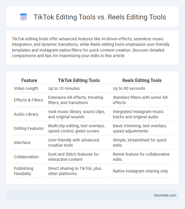 TikTok Editing Tools vs. Reels Editing Tools - What is The Difference?