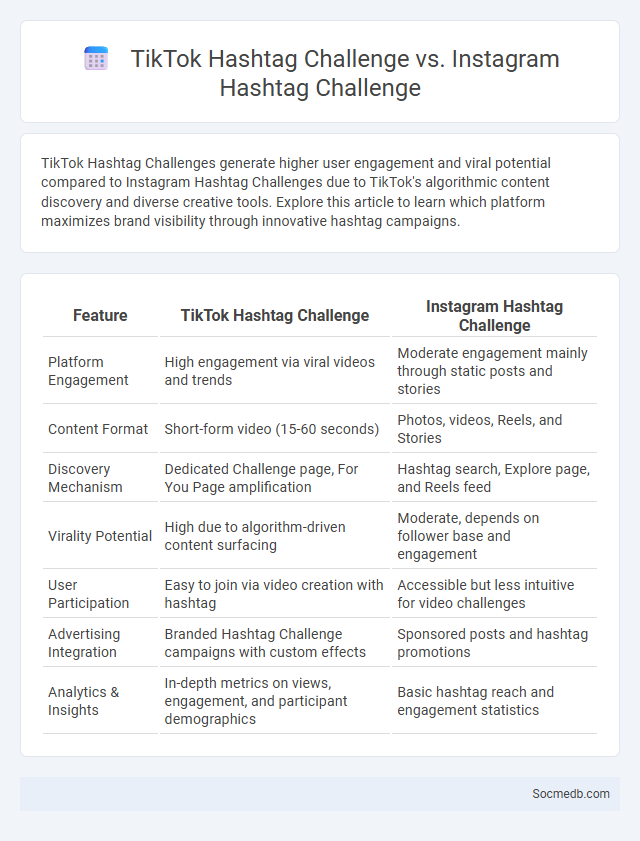 TikTok Hashtag Challenge vs. Instagram Hashtag Challenge - What is The Difference?