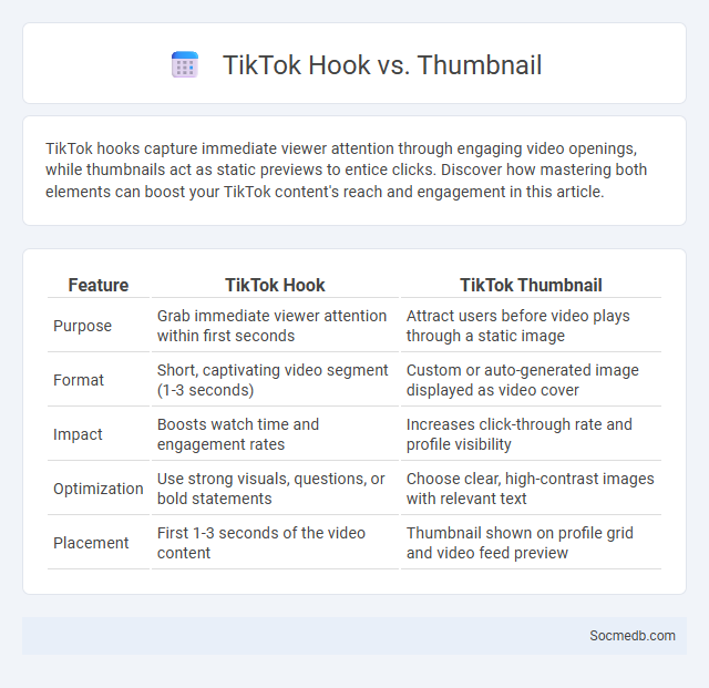 TikTok Hook vs. Thumbnail - What is The Difference?