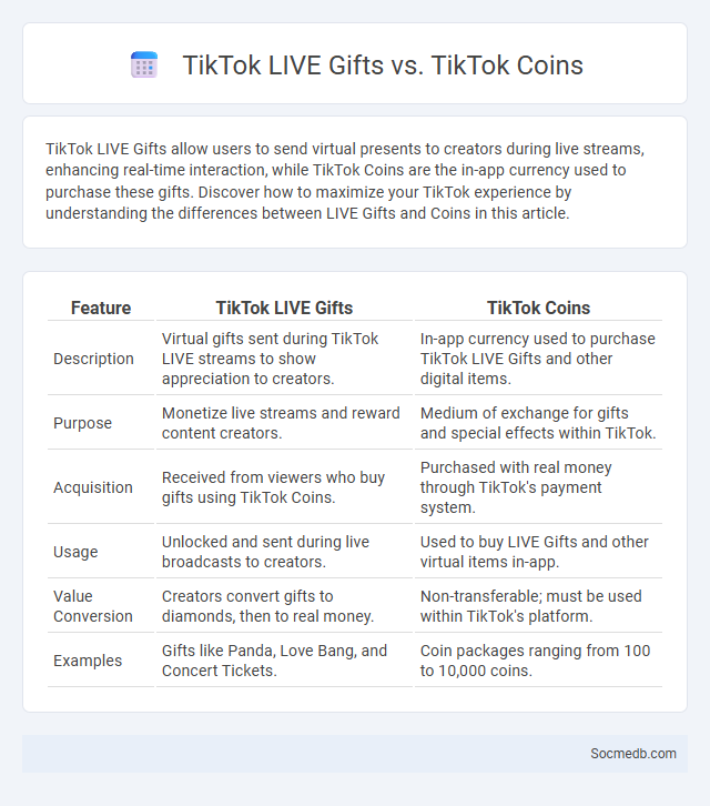 TikTok LIVE Gifts vs. TikTok Coins - What is The Difference?