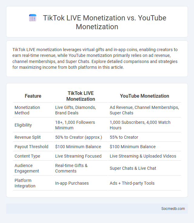 TikTok LIVE Monetization vs. YouTube Monetization - What is The Difference?