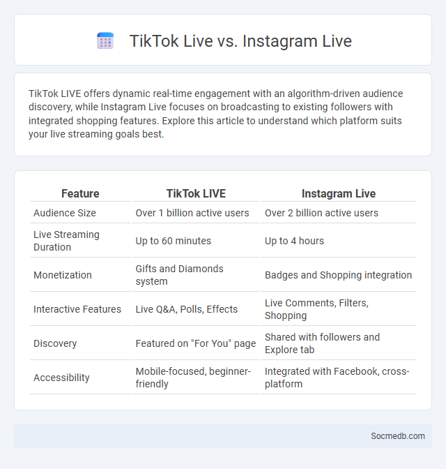TikTok Live vs. Instagram Live - What is The Difference?