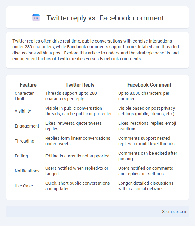 Twitter reply vs. Facebook comment - What is The Difference?