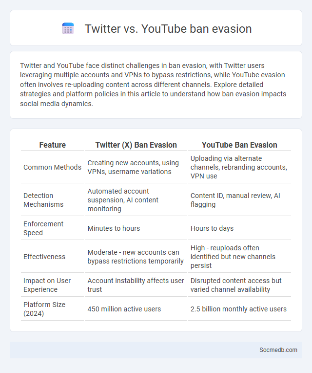 Twitter vs. YouTube ban evasion - What is The Difference?