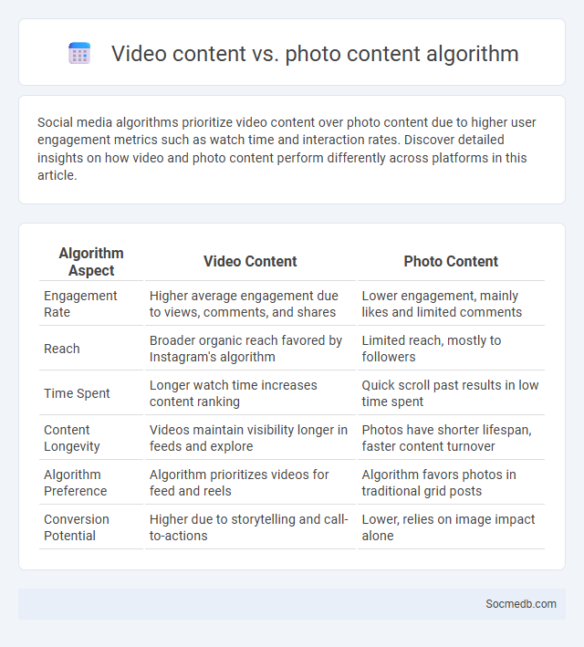 Video content vs. photo content algorithm - What is The Difference?