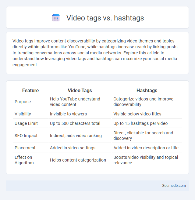 Video tags vs. hashtags - What is The Difference?