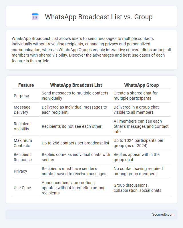 WhatsApp Broadcast List vs. Group - What is The Difference?