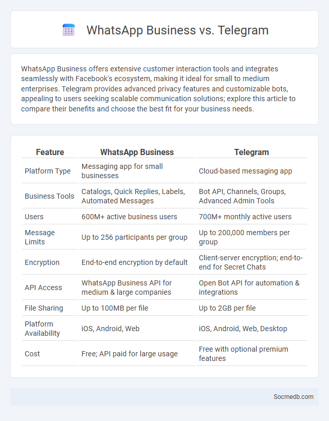 WhatsApp Business vs. Telegram - What is The Difference?