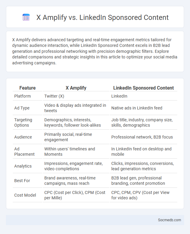 X Amplify vs. LinkedIn Sponsored Content - What is The Difference?