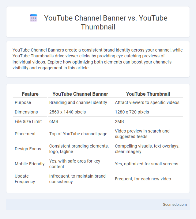 YouTube Channel Banner vs. YouTube Thumbnail - What is The Difference?