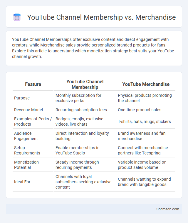 YouTube Channel Membership vs. Merchandise - What is The Difference?