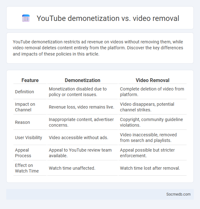 YouTube demonetization vs. video removal - What is The Difference?