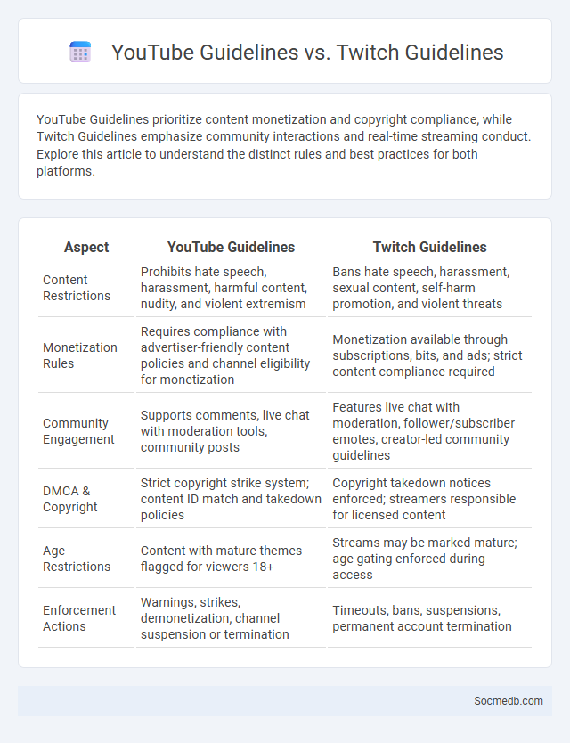 YouTube Guidelines vs. Twitch Guidelines - What is The Difference?